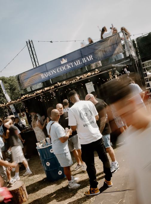 Container cocktailbar van Baron