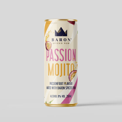PRE ORDER & WIN: New Baron Passion Mojito - 12 pack