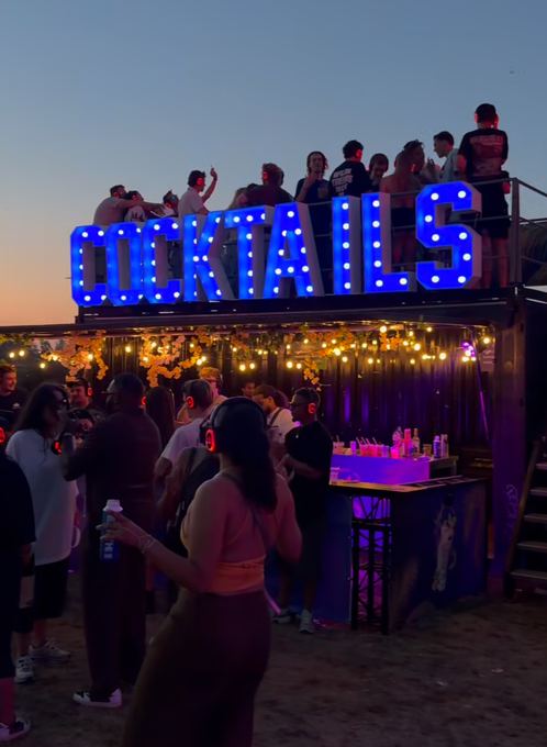 Baron cocktailbar op een event